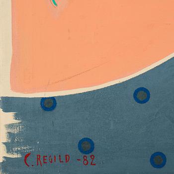 CARSTEN REGILD, oil on canvas, signed and dated -82.