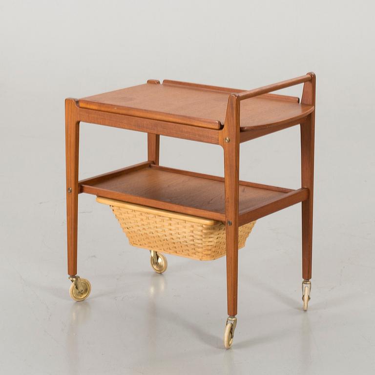 A SERVING TROLLEY BY ERIK GUSTAFSSON BRITTATORP 1950'S.