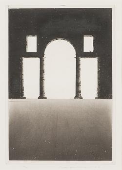 Pentti Lumikangas, akvatint och torrnål, signerad och daterad -87, numrerad 80/99.