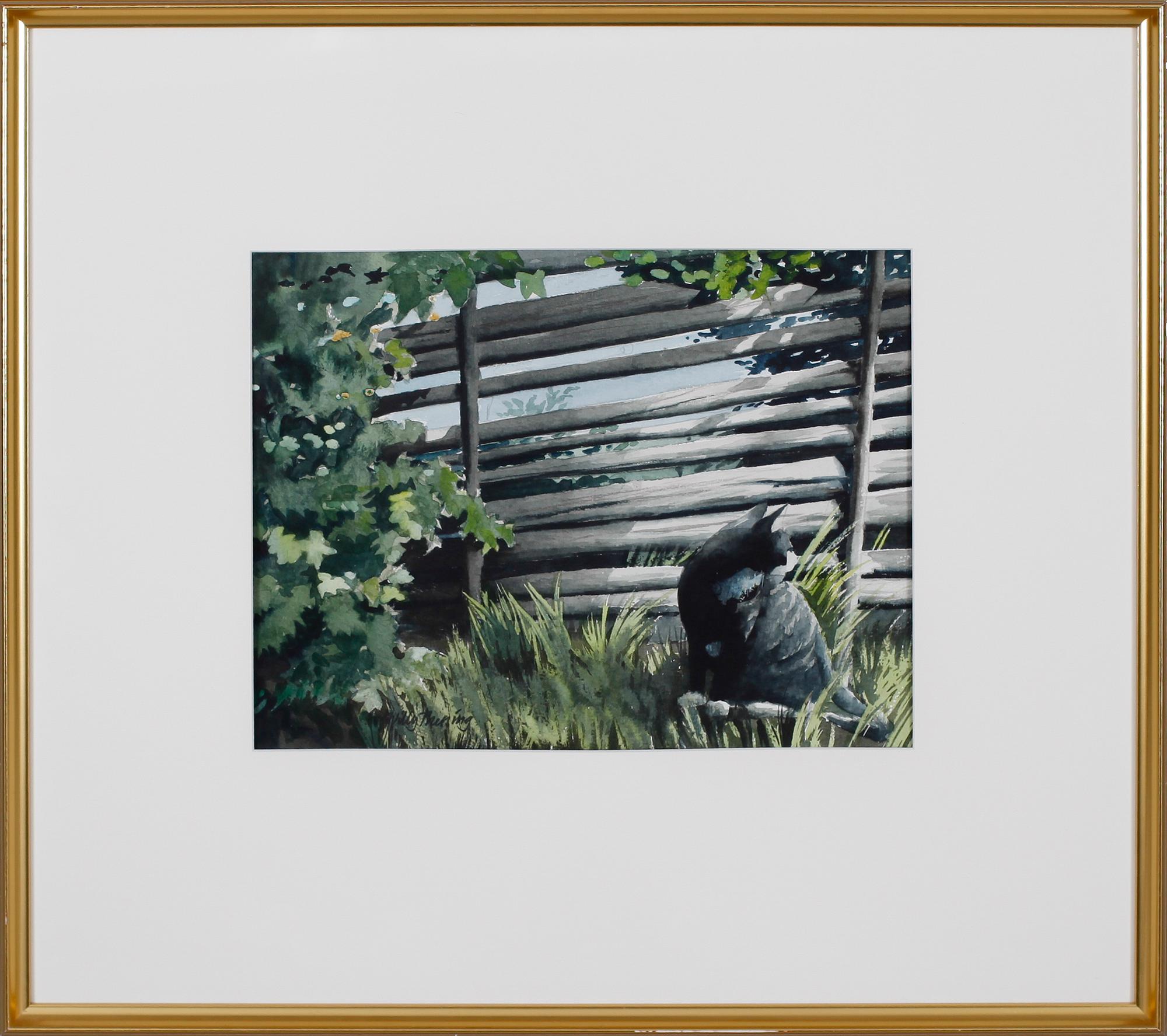 WILLY THESSING, gouache, signerad.