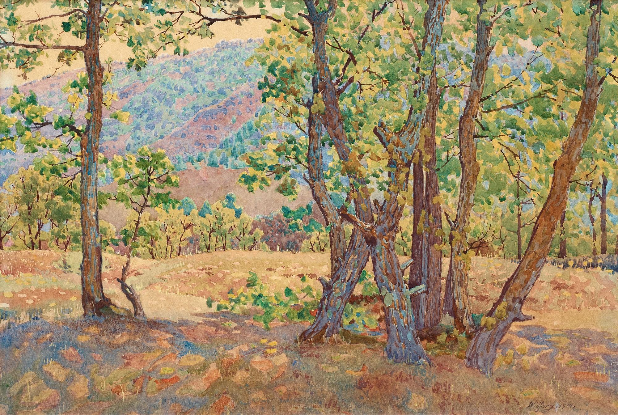 Gunnar Widforss, Forest Glade.