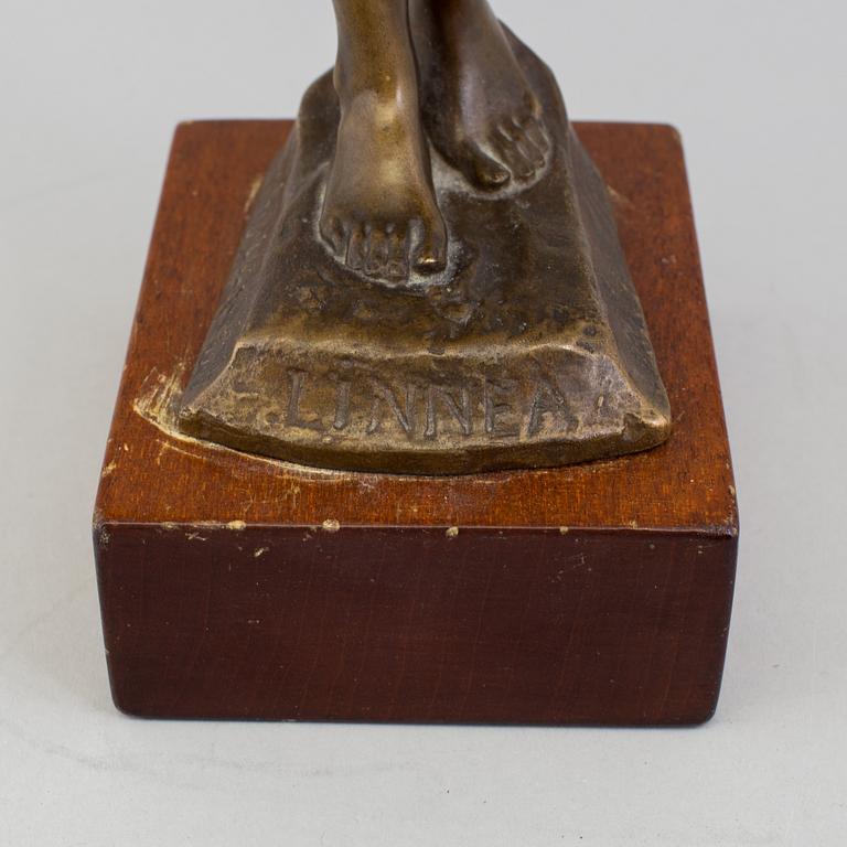 CARL ELDH, SKULPTUR, brons, signerad och daterad 1900.