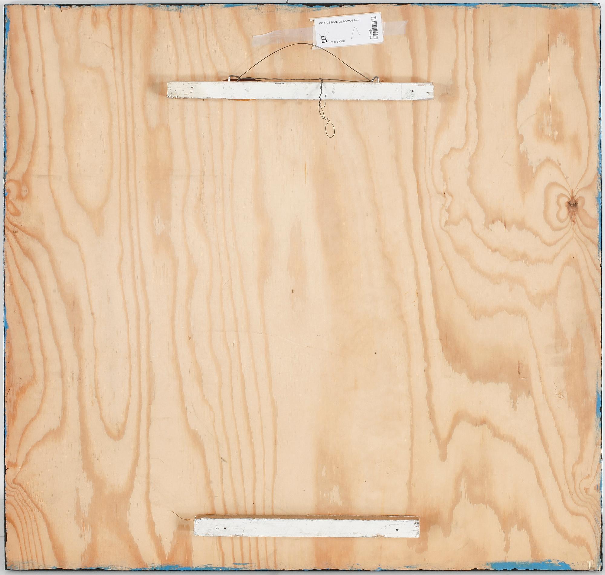 K-G OLSSON. Glasmosaik. Signerad.