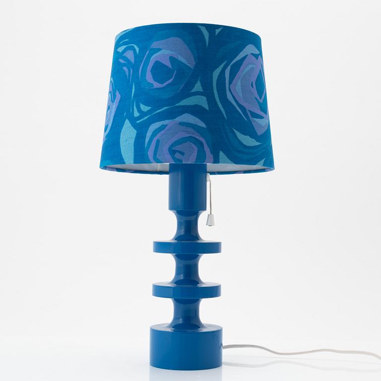 Uno & Östen Kristiansson, a blue 'Flens' table light, Luxus, Vittsjö.