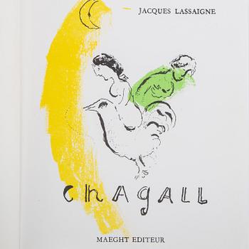 Marc Chagall, bok Jaques Lassaigne, Maeght Éditeur, Paris, 1957, med 15 litografier.