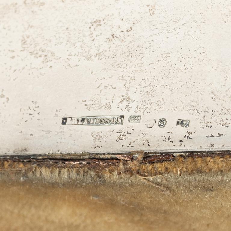 Box, 2 pcs, silver, Sweden, first half of the 20th century.