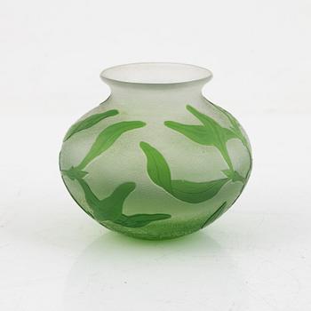 Karl Lindeberg, an Art Nouveau cameo glass vase, Kosta, Sweden, early 20th Century.