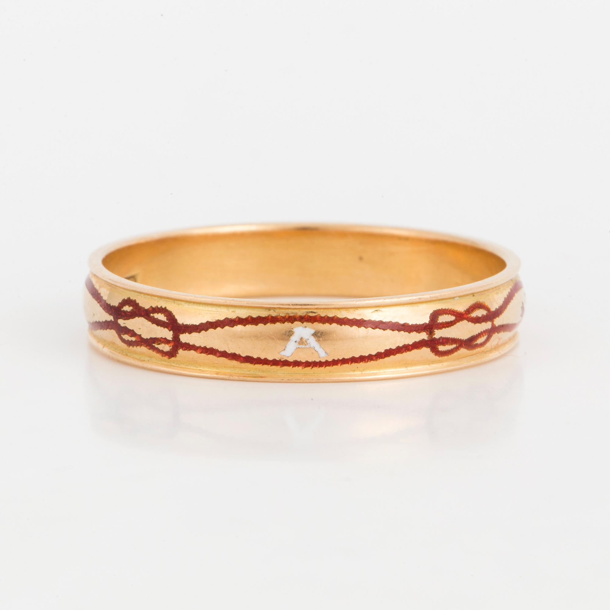 RING, Tempelriddareorden, 18K guld.