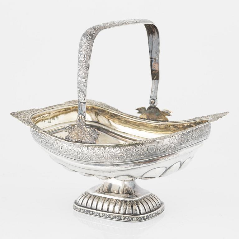 Konfektkorg, silver, Abraham Forstedt, St Petersburg 1836.