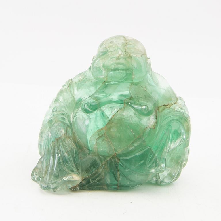 Buddha of fluorite, 20th/21st century.