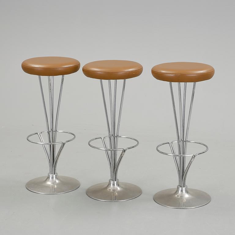 BARSTOLAR, 3 st, Piet Hein för Fritz Hansen, Danmark, 1987.
