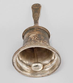 SKRIVBORDSUPPSATS, silver, Adolf zethelius, Stockholm, 1838, vikt 469 gram (exklusive glasen).