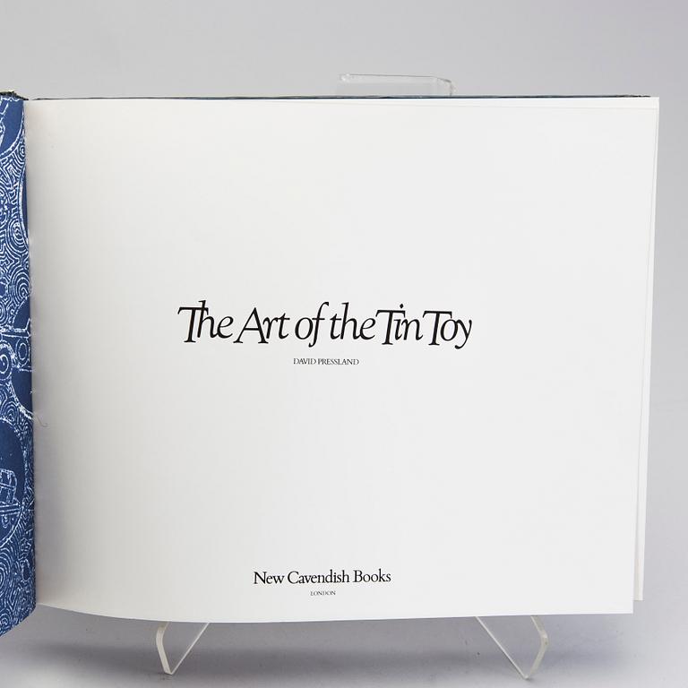 BÖCKER, 5 stycken, leksakslitteratur, bland annat "The Art of the Tin Toy".