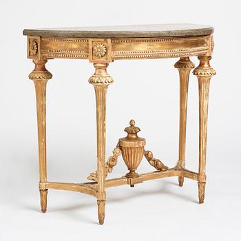 A Gustavian console table.