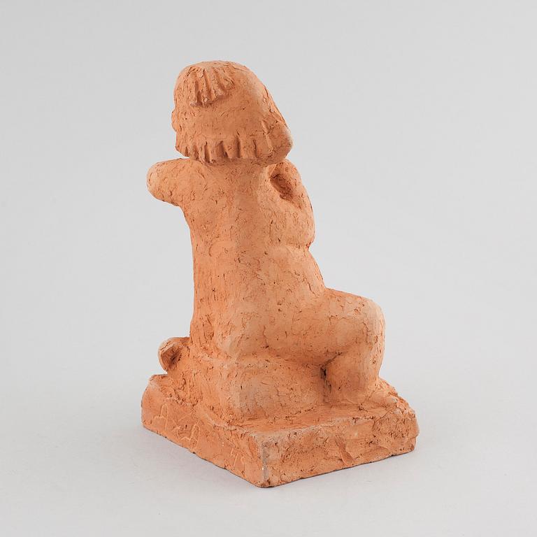 An earthenware sculpture by Axel Andersson, signed AXA and dated -49.