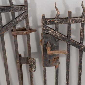 A pair of first part of 20th century iron gates.