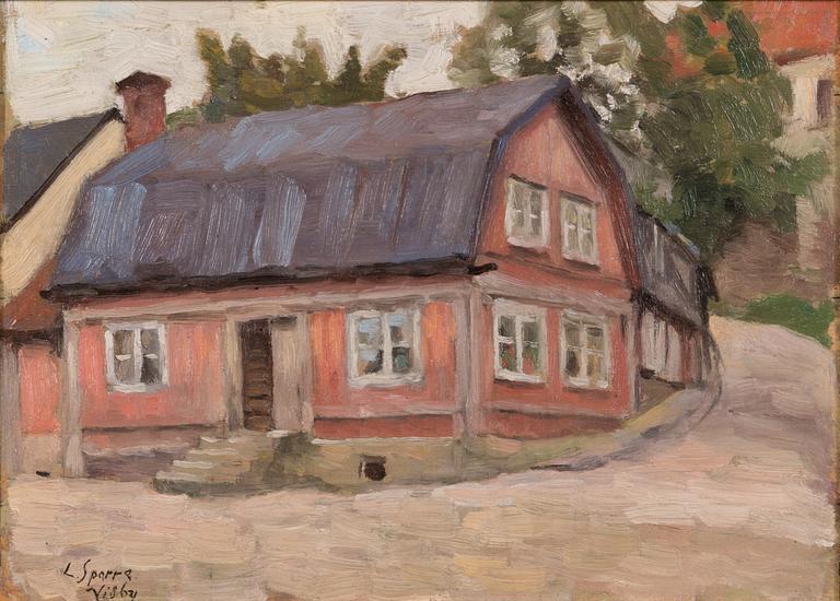 Louis Sparre, oil on board, signed.