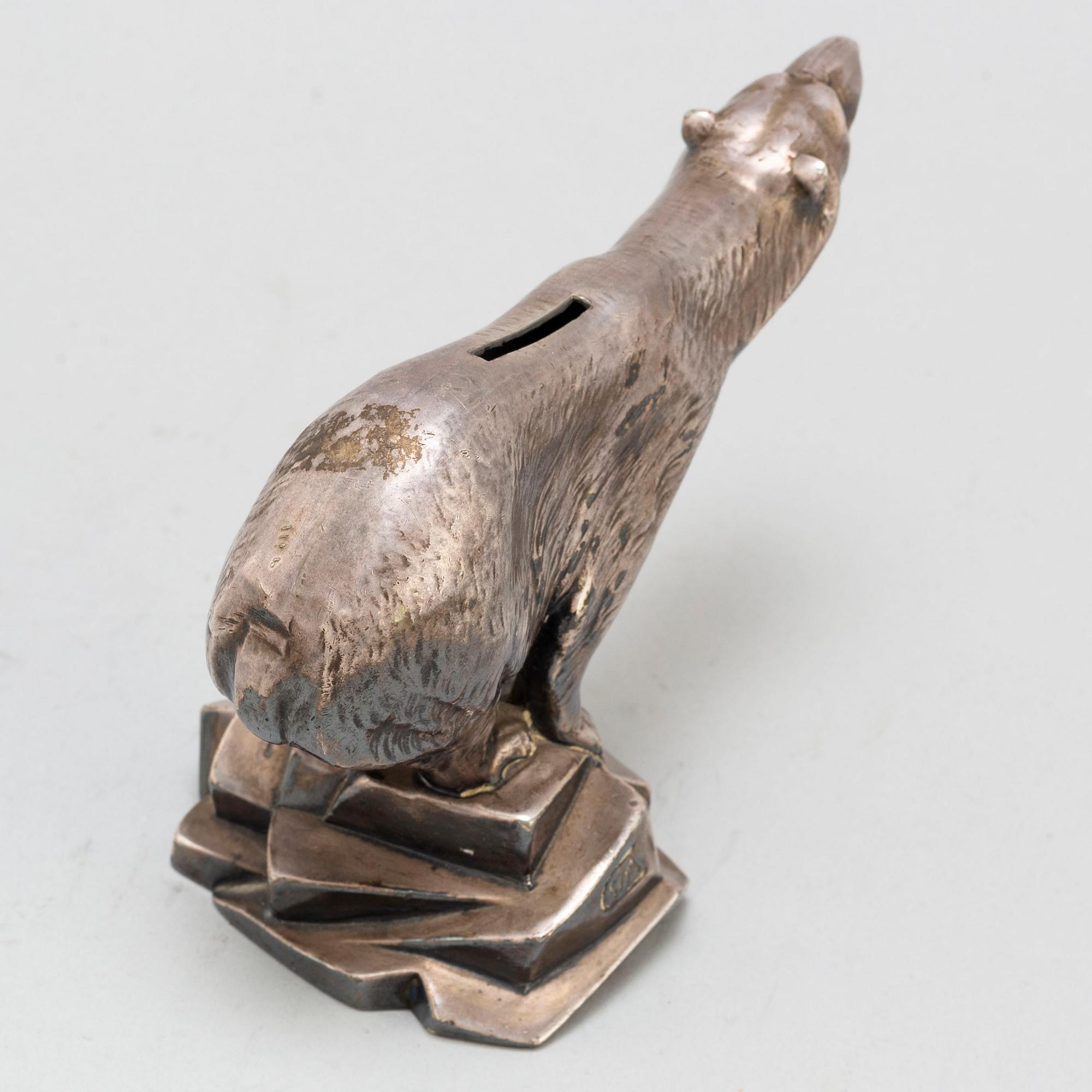 CHARLES SVEJSTRUP MADSEN, a silver plate paperweight.