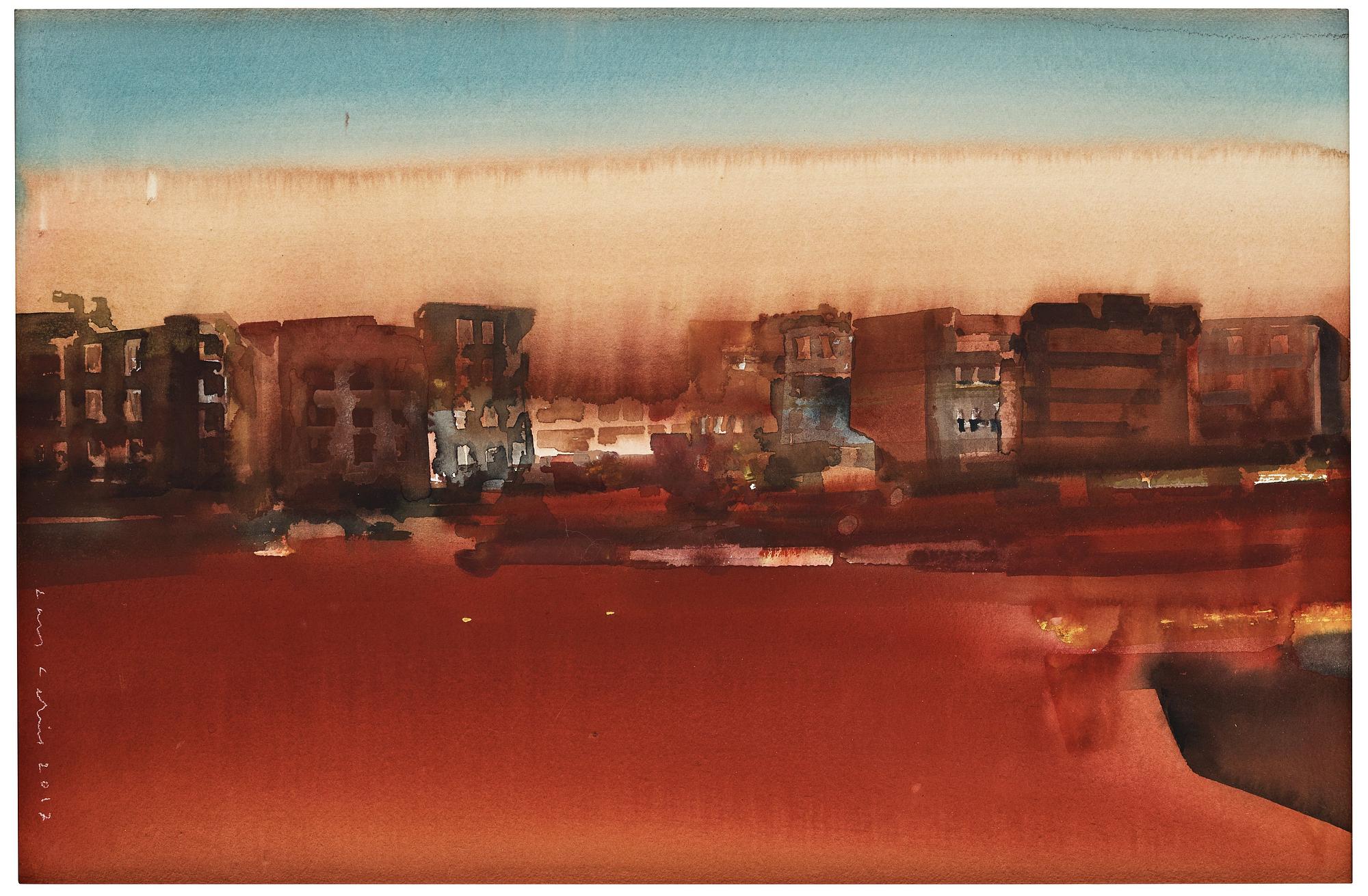 Lars Lerin, "En natt i Agadir".