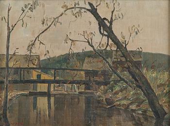 Väinö Kamppuri, Landskap med Kvarn.