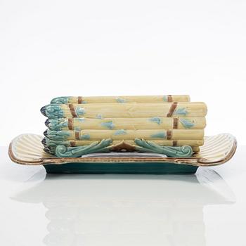 Sparrisfat, majolika, Gustavsberg, sent 1800-tal.