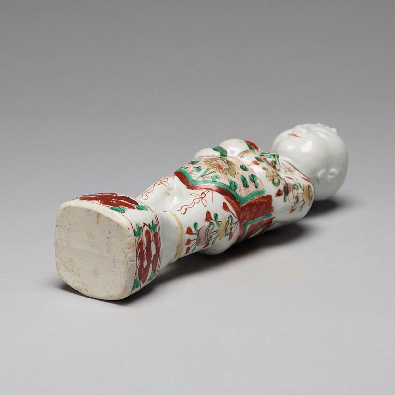 A porcelain figure, Qing dynasty, Kangxi (1662-1722).
