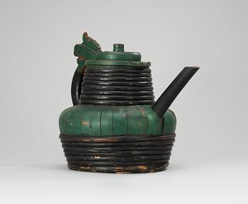 A Norweigan 19th century wood jug.