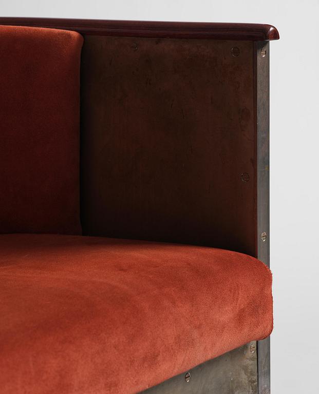 Mats Theselius, a "Järn/Moccafåtöljen" armchair, ed. 157/360, Källemo, Värnamo, post 1994.