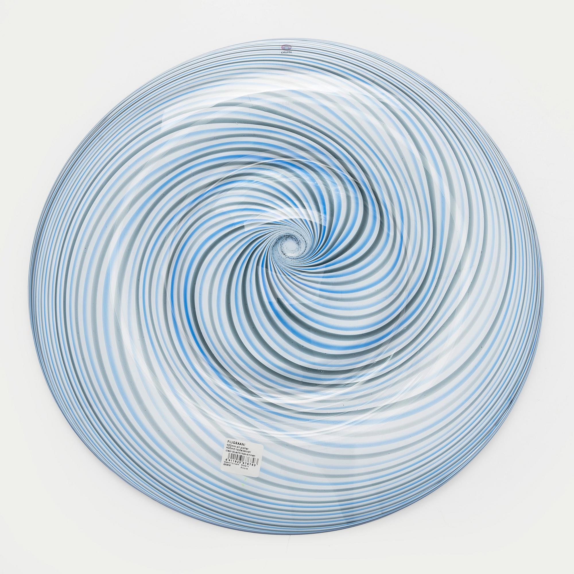 Inga Sempé, fat, konstglas "Filigraani"-serien, signerad INGA SEMPÉ IITTALA.