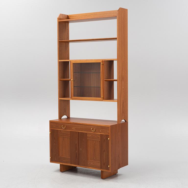 Josef Frank, a mahogany book case with vitrine and cabinet, Firma Svenskt Tenn.