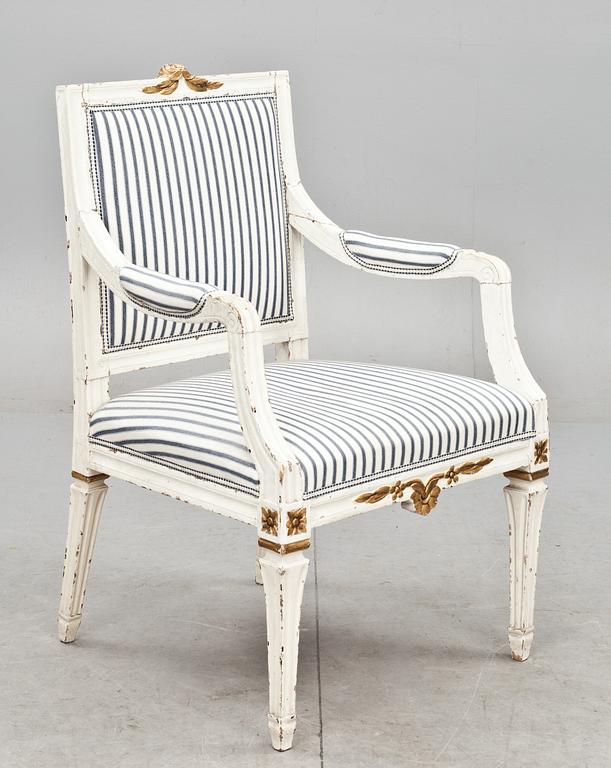 KARMSTOL, sengustaviansk omkring 1700/1800.