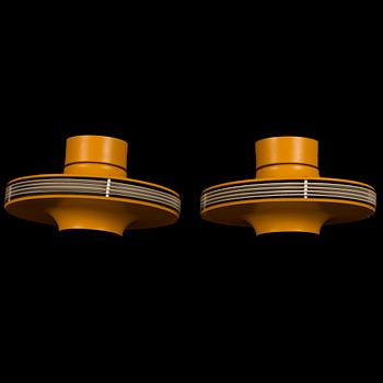 VALTO KOKKO, a pair of 1970s  '7175' ceiling lights for i-Valo, Finland.