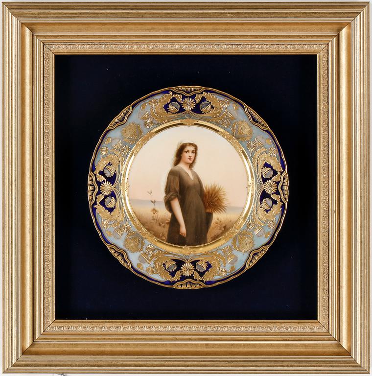 TALLRIKAR, 6 stycken, sannolikt Tyskland/Österrike, 1800-talets sista kvartal.