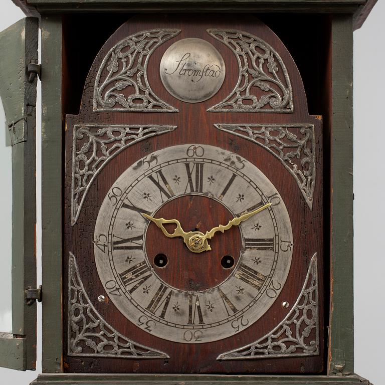 A Swedish grandfather clock, second half of the 18th century.