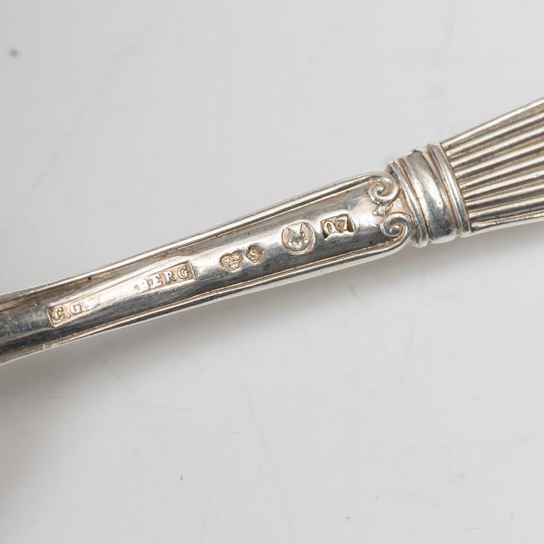 C.G. Hallberg, Cutlery, 18 pcs, silver, model "Empire", Stockholm 1918-1937.