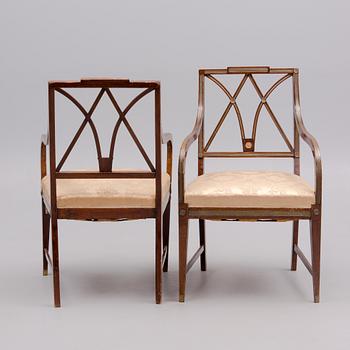 MÖBLEMANG, 6 DELAR, Ryssland, Jacob-stil, 1800-talets slut.