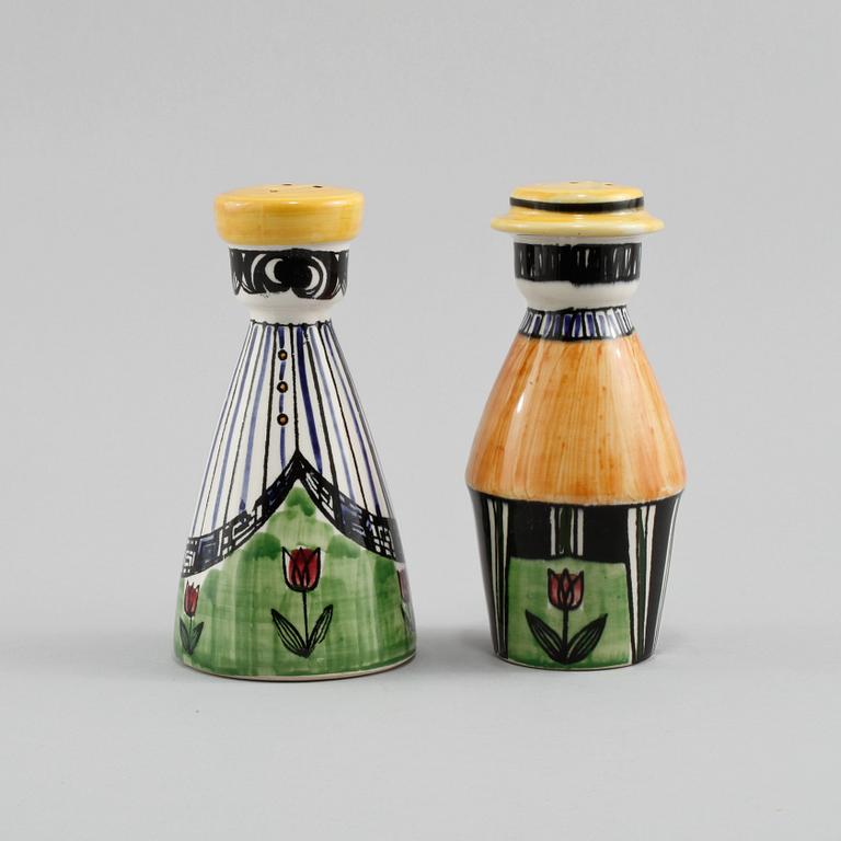 SALT och PEPPARKAR, flintgods, Anita Nylund, JIE Gantofta, 1900-talets andra hälft.