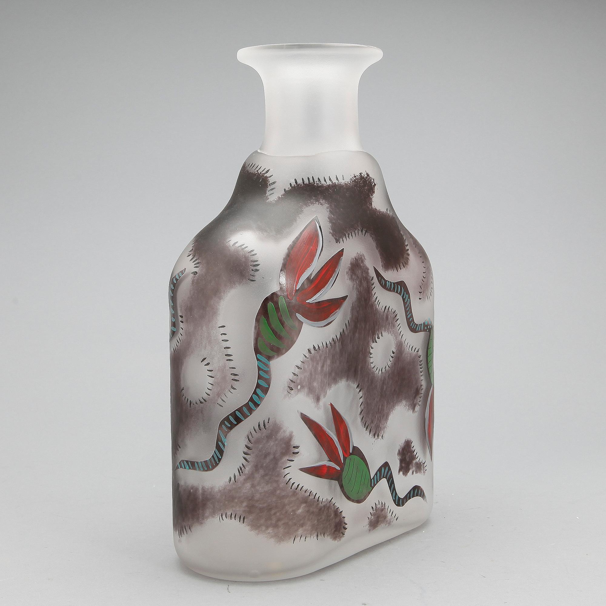 VAS, glas Ulrica Hydman-Vallien, Kosta Boda, signerad undertill.