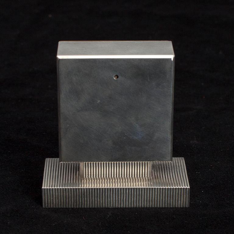 CARTIER BAROMETER, silver, guld. Frankrike 1930-t.