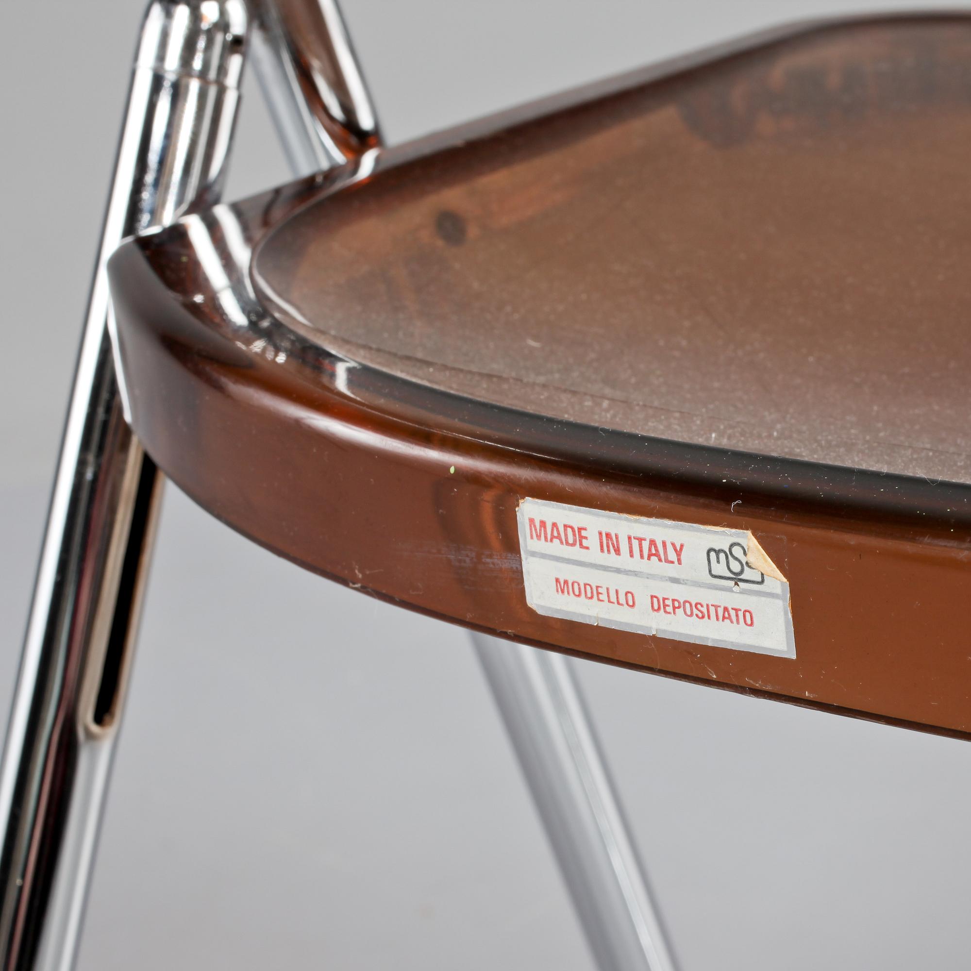 STOLAR, 4 st, Italien, etikettmärkta, 1900-talets senare del.