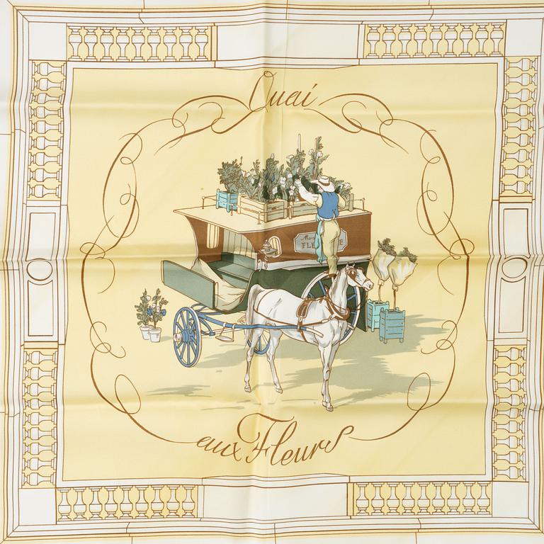 Hermès, scarf, Quai aux Fleurs".