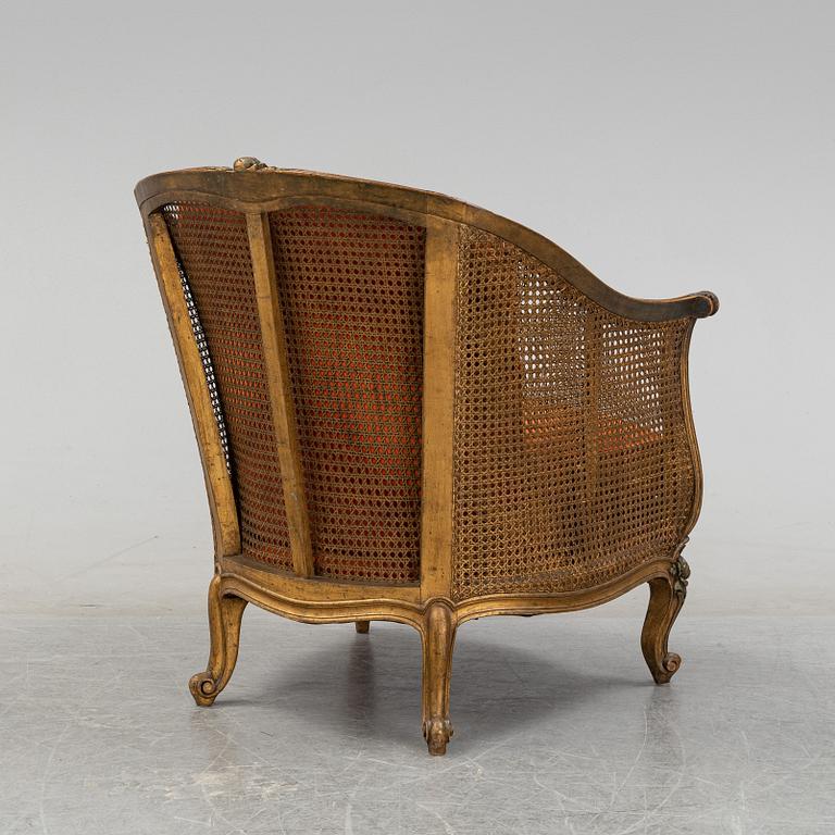 An early 20th century armchair, possibly France.