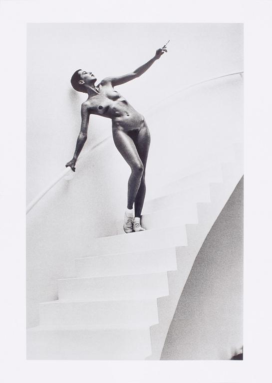 HELMUT NEWTON, offsetlitografi, special collection, Paris 1978. Handsign.