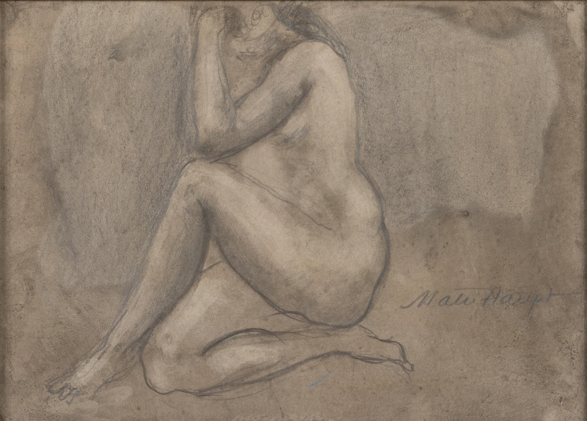 Matti Haupt, drawing, signed.