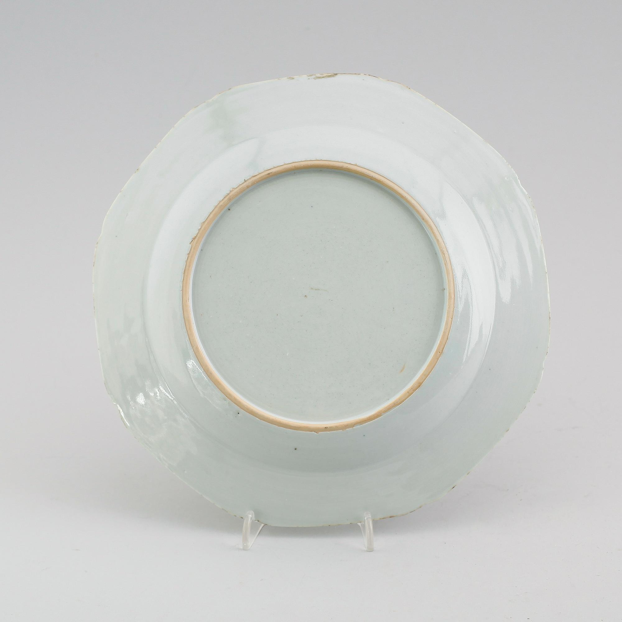 TALLRIK, porslin, Kina, Qianlong 1736-1795.