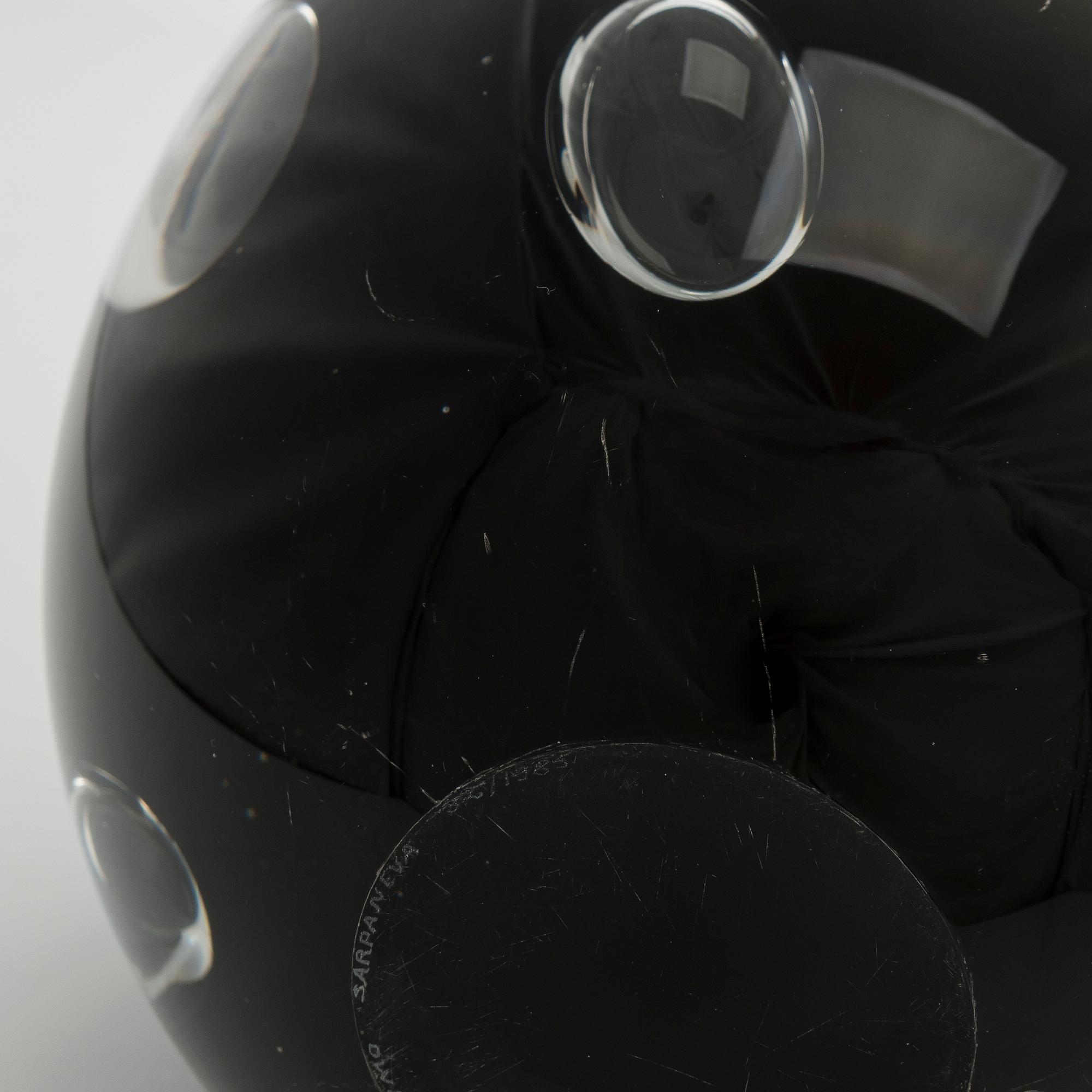 Timo Sarpaneva, glasskulptur "Claritas", signerad Timo Sarpaneva.