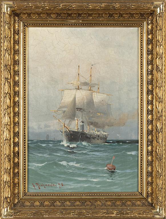 Ludvig Richarde, oil on canvas, signed and dated -93.