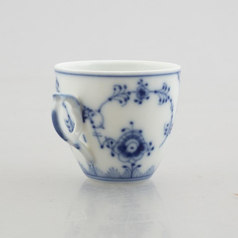 A "Musselmalet" cup with saucer (for a children's service), Royal Copenhagen, model 2308.