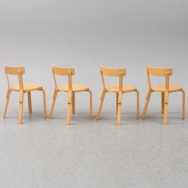 ALVAR AALTO, a five-piece birch dining suite from Artek, Finland.