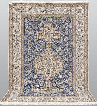 Matta, Nain, part silk, ca 310 x 210 cm.